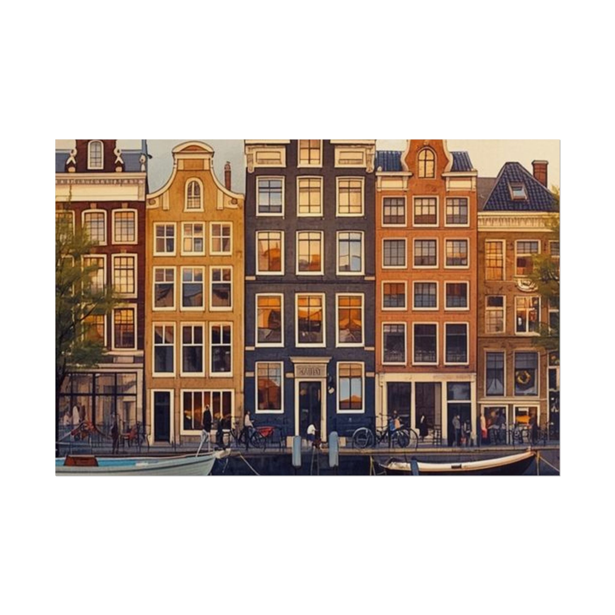 Amsterdam Rolled Posters Vintage City Art Travel Decor - Rosetta Creative Boutique